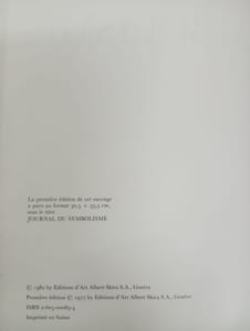 Symbolisme journal du symbolisme (en petit format) (le)
