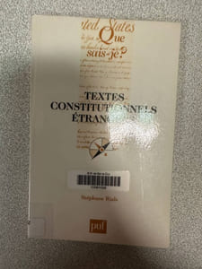 Textes constitutionnels etrangers