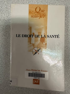 Le Droit de la santé