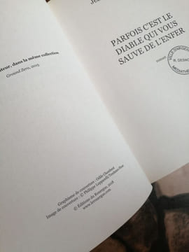 Parfois c'est le diable qui vous sauve de l'enfer. Chaumeil Jean-Paul