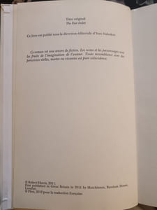 L'indice de la peur
