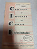 CICE - Centres d'Int&eacute;r&ecirc;t au Cours El&egrave;mentaire 77. 