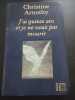 J'ai quinze ans et je ne veux pas mourir. CHRISTINE ARNOTHY