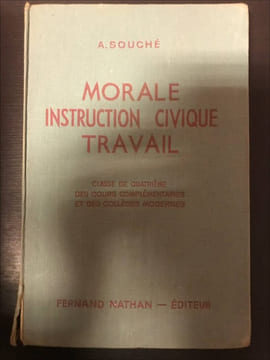 Morale instruction civique travail: initiation a la vie civique sociale economique et morale. classe de 3e. undefined