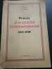 Précis d'HISTOIRE CONTEMPORAINE 1919-1939. L. Genet