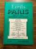 Ecrits de Paris juillet-Aout 1962 n°206. 