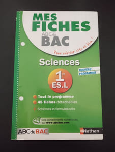 Mes Fiches ABC du BAC Sciences 1re ES.L