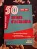 50 sujets d'actualités 2020-2021. Bialecki Frédéric  Dizier Louis