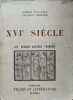 XVIe siecle. 