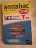 Annales Annabac 2019 SES Tle ES spécifique & spécialités: sujets et corrigés du bac Terminale ES. Godineau Sylvie  Martin Denis  Rimbert Franck