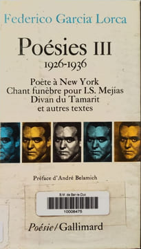 Poésies III 1926-1936. undefined