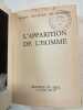 L'apparition de l'homme. PIERRE TEILHARD DE CHARDIN