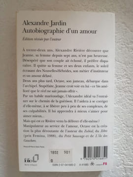 Autobiographie d'un amour. Alexandre Jardin