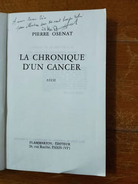 La chronique d'un cancer. undefined