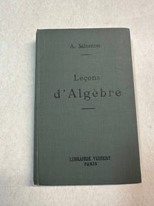 Leçons d'Algèbre