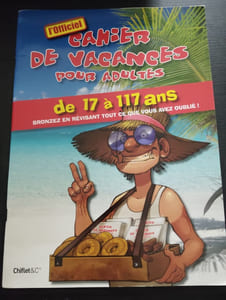 Cahier de vacances pour adultes