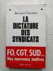 La Dictature des syndicats. Zimmern Bernard