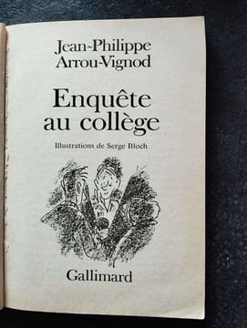 Enquête au collège. Arrou-Vignod Jean-Philippe