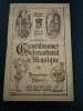 PROGRAMME OFFICIEL Grand Concours International de Musique Ville de Troyes 1926. 