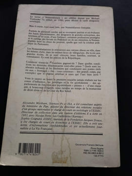 La nomenklatura francaise: Pouvoirs et privileges des elites (French Edition). WICKHAM Alexandre / COIGNARD Sophie