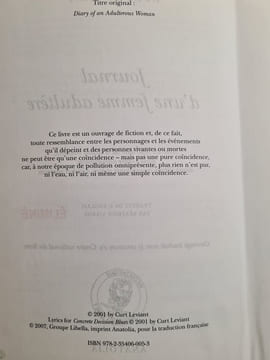 Journal d'une femme adultère. Leviant Curt Vierne Béatrice