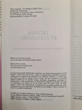 Tatiana et Alexandre : Le roman d'un amour retrouvé. Paullina Simons