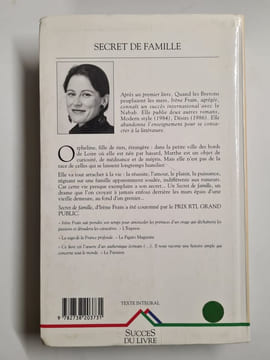 Secret de famille. Roman. Irène Frain