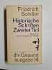 Historische Schriften Zweiter Teil. Friedrich Schiller