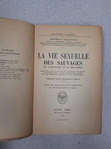 La Vie Sexuelle des Sauvages du Nord-ouest de la Mélanésie
