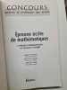 Concours externe de Professeur des Ecoles : &eacute;preuve &eacute;crite de math&eacute;matiques. 