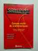 Concours externe de Professeur des Ecoles : &eacute;preuve &eacute;crite de math&eacute;matiques. 