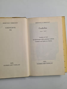 Bertolt Brecht: gedichte 6