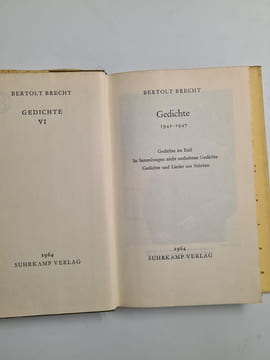 Bertolt Brecht: gedichte 6. Bertolt Brecht