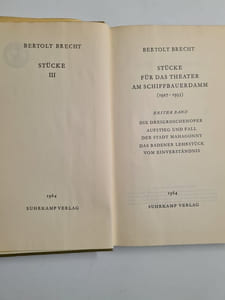 Bertolt Brecht: Stucke 3