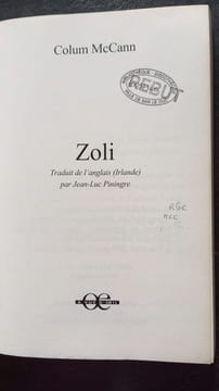 Zoli. McCann Colum