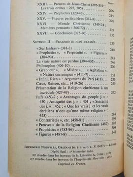 Pensées - Tome I. Blaise Pascal