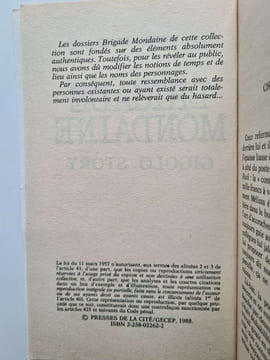 Gigolo story (Brigade mondaine) n°85. Brice Michel