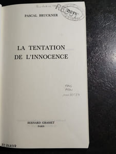 La tentation de l'innocence