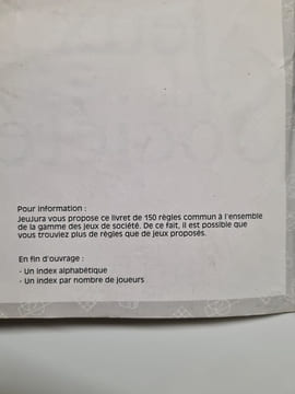 Règles de jeux de sociète. undefined