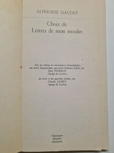 Choix de lettres de mon moulin