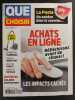 Revue Que choisir N° 622. 