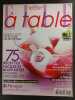 Revue Elle à table N° 59. 