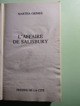 L'affaire de Salisbury. Grimes Martha