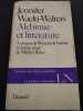 Alchimie Et Litterature. Jennifer Waelti-Walters