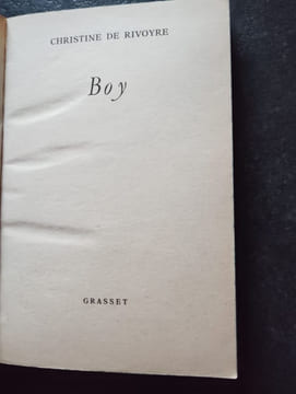 Boy. Christine De Rivoyre