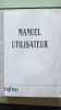 Manuel utilisateur. 