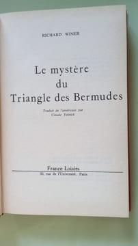 Le mystere du triangle des bermudes. Richard Winer