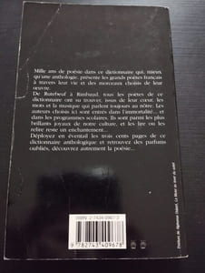 Dictionnaire anthologique de la poésie française