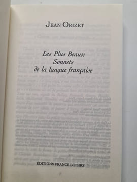 Anthologie de la Poesie Francaise. Orizet Jean