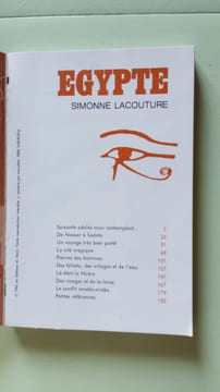 Egypte. LACOUTURE Simone